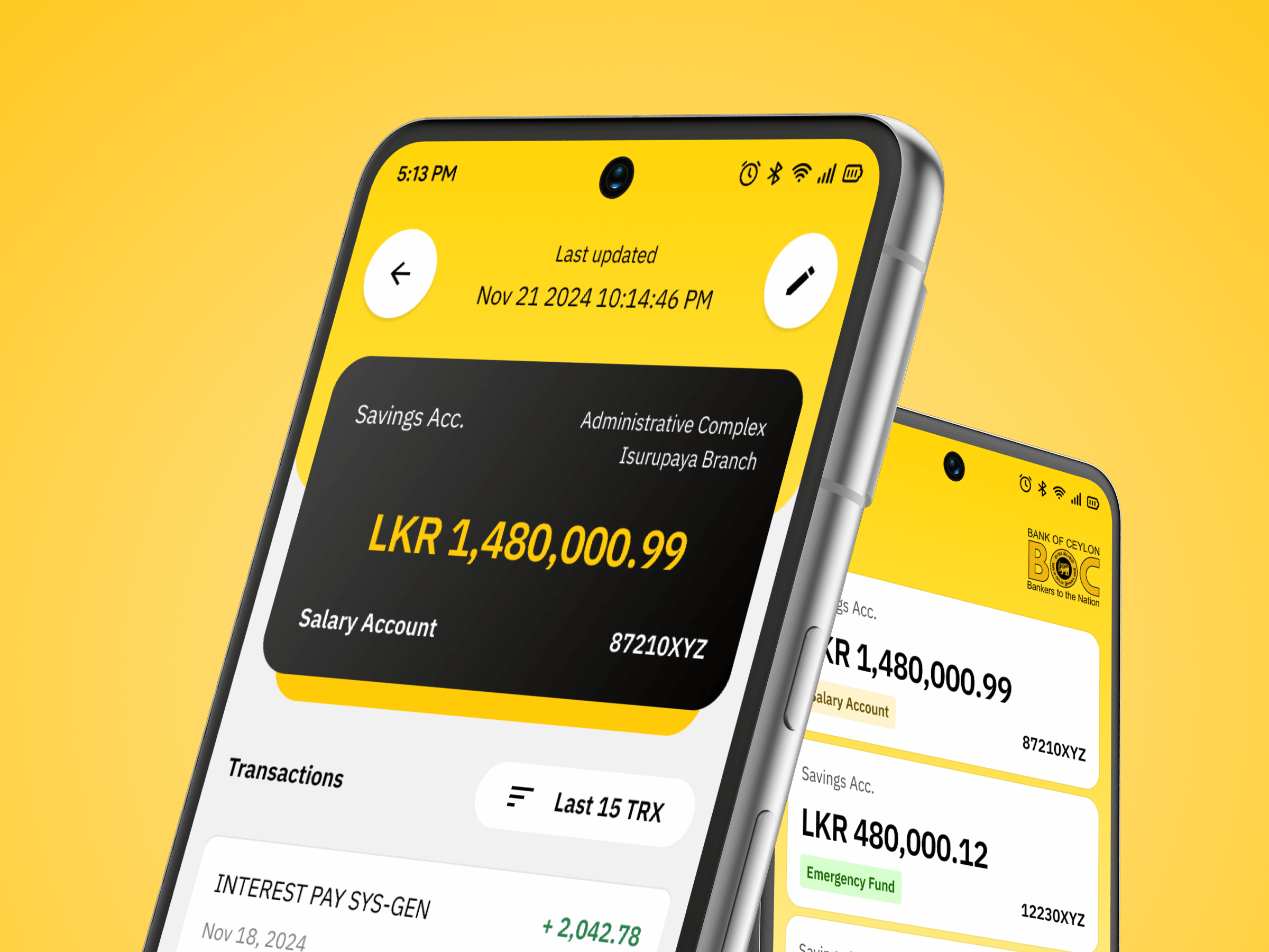 Redesigning a Banking App - BOC Smart Passbook - Sehan Weerasekara